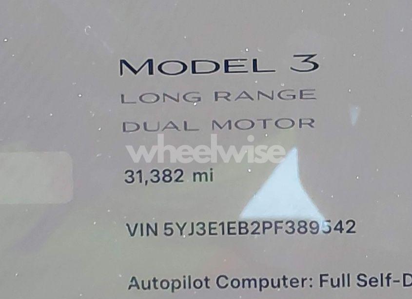 Photo 15 of 2023 Tesla Model 3 LONG RANGE DUAL MOTOR ALL-WHEEL DRIVE (VIN 5YJ3E1EB2PF389542)