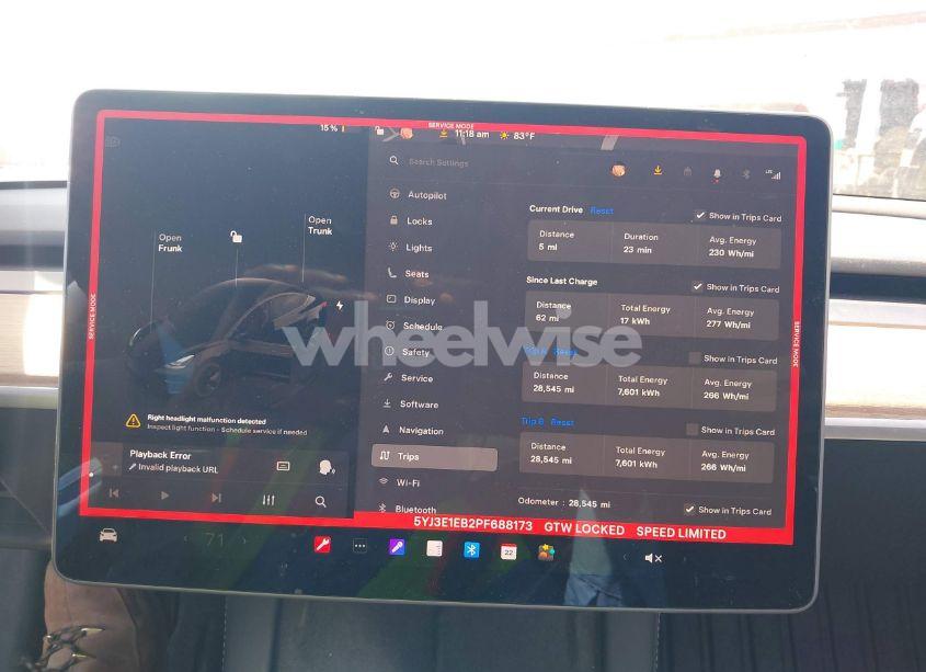 Photo 7 of 2023 Tesla Model 3 LONG RANGE DUAL MOTOR ALL-WHEEL DRIVE (VIN 5YJ3E1EB2PF688173)