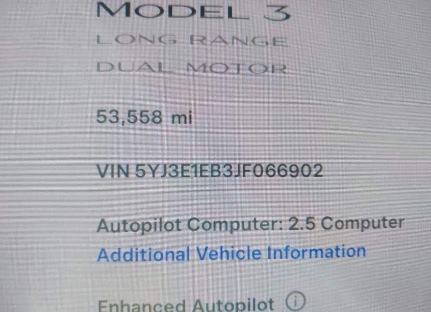 Photo 14 of 2018 Tesla Model 3 LONG RANGE/PERFORMANCE (VIN 5YJ3E1EB3JF066902)