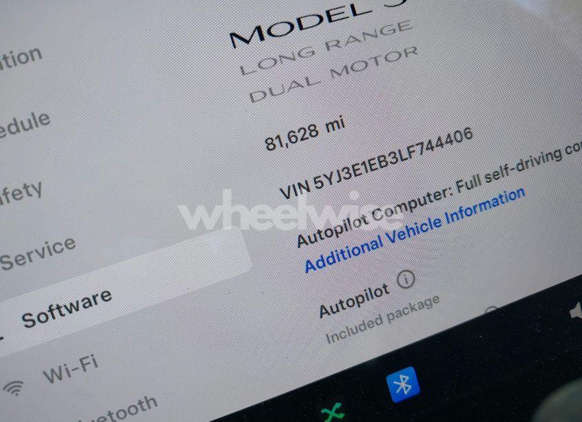 Photo 15 of 2020 Tesla Model 3 LONG RANGE DUAL MOTOR ALL-WHEEL DRIVE (VIN 5YJ3E1EB3LF744406)