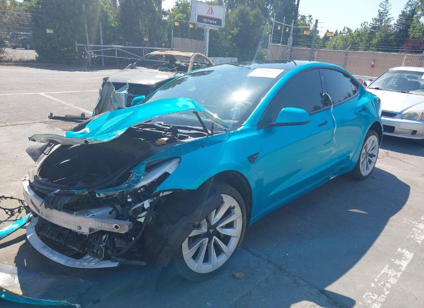 Photo 2 of 2021 Tesla Model 3 LONG RANGE DUAL MOTOR ALL-WHEEL DRIVE (VIN 5YJ3E1EB3MF078181)