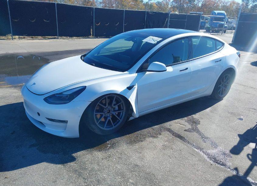 Photo 2 of 2021 Tesla Model 3 LONG RANGE DUAL MOTOR ALL-WHEEL DRIVE (VIN 5YJ3E1EB3MF902079)