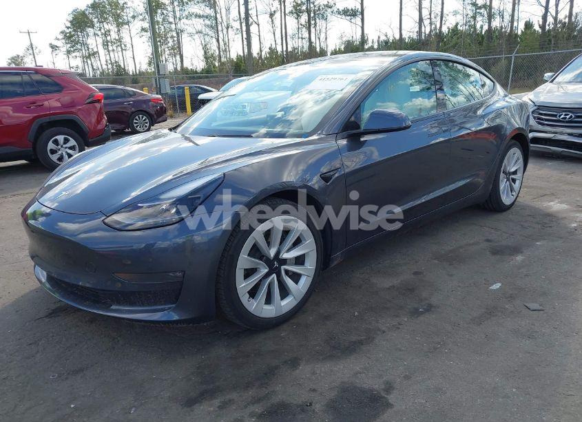 Photo 2 of 2021 Tesla Model 3 LONG RANGE DUAL MOTOR ALL-WHEEL DRIVE (VIN 5YJ3E1EB3MF980698)