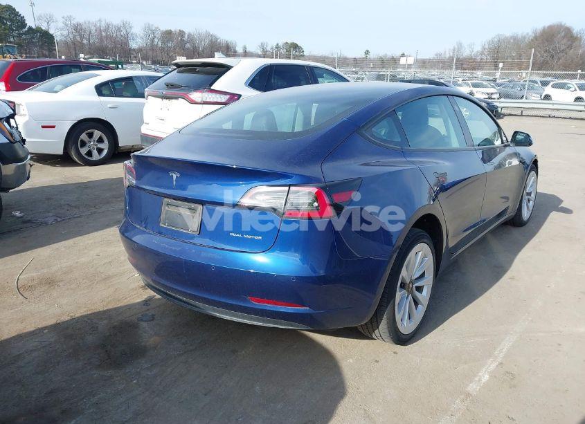 Photo 4 of 2022 Tesla Model 3 LONG RANGE DUAL MOTOR ALL-WHEEL DRIVE (VIN 5YJ3E1EB3NF124075)