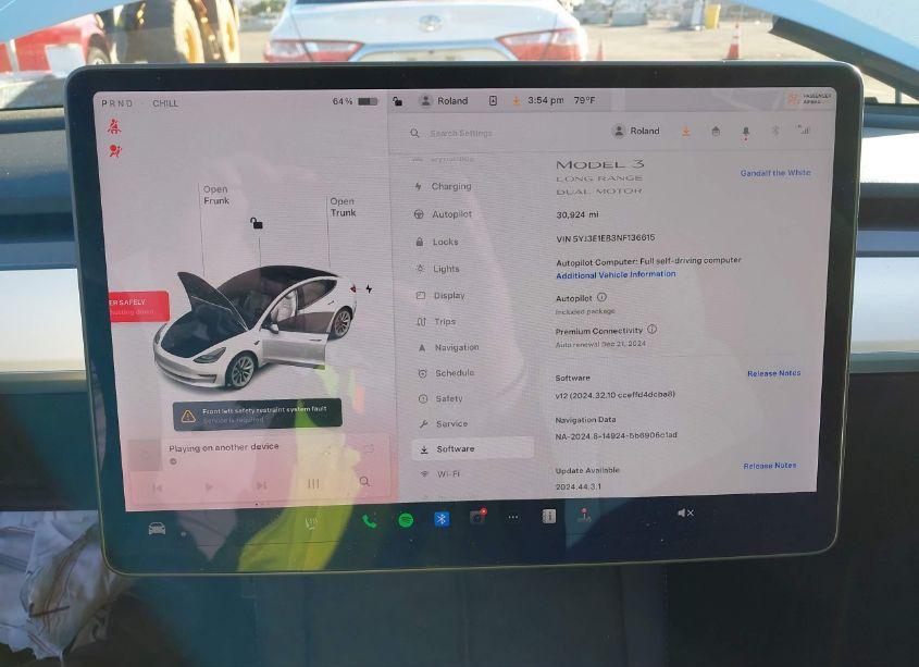 Photo 18 of 2022 Tesla Model 3 LONG RANGE DUAL MOTOR ALL-WHEEL DRIVE (VIN 5YJ3E1EB3NF136615)