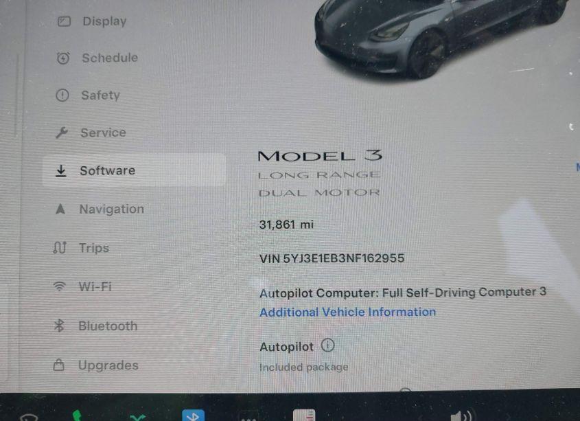 Photo 7 of 2022 Tesla Model 3 LONG RANGE DUAL MOTOR ALL-WHEEL DRIVE (VIN 5YJ3E1EB3NF162955)