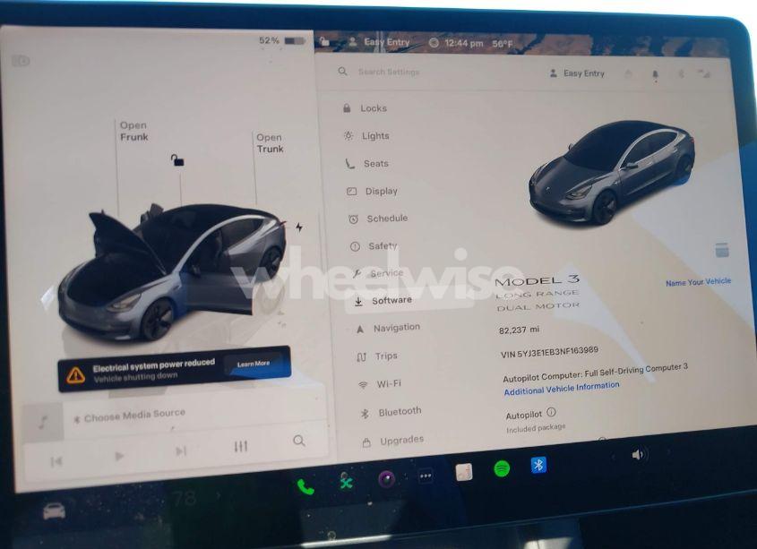 Photo 18 of 2022 Tesla Model 3 LONG RANGE DUAL MOTOR ALL-WHEEL DRIVE (VIN 5YJ3E1EB3NF163989)