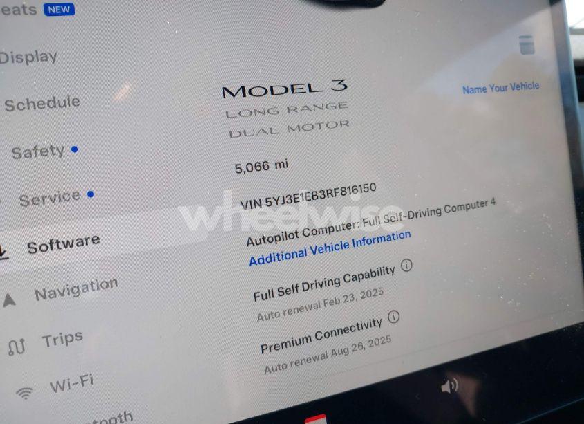 Photo 7 of 2024 Tesla Model 3 LONG RANGE DUAL MOTOR ALL-WHEEL DRIVE (VIN 5YJ3E1EB3RF816150)