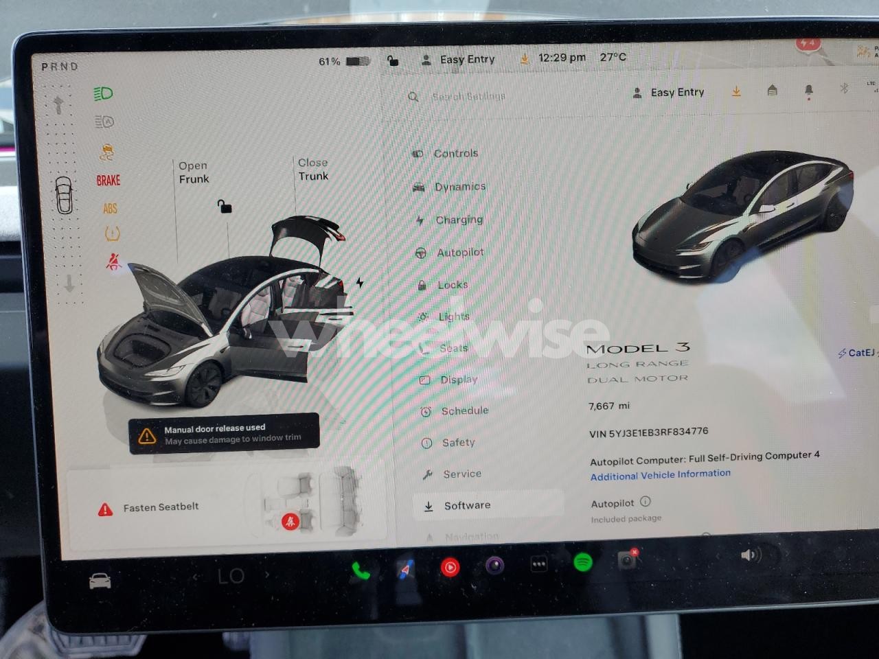 Photo 9 of 2024 TESLA MODEL 3 (VIN 5YJ3E1EB3RF834776)