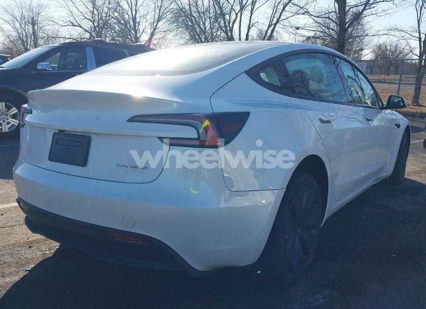 Photo 4 of 2025 Tesla Model 3 LONG RANGE ALL-WHEEL DRIVE (VIN 5YJ3E1EB3SF911796)