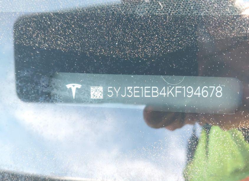 Photo 9 of 2019 Tesla Model 3 LONG RANGE/PERFORMANCE (VIN 5YJ3E1EB4KF194678)