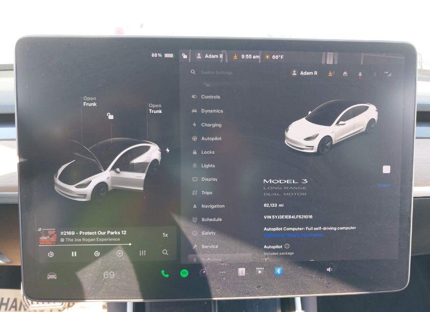 Photo 7 of 2020 Tesla Model 3 LONG RANGE DUAL MOTOR ALL-WHEEL DRIVE (VIN 5YJ3E1EB4LF521016)