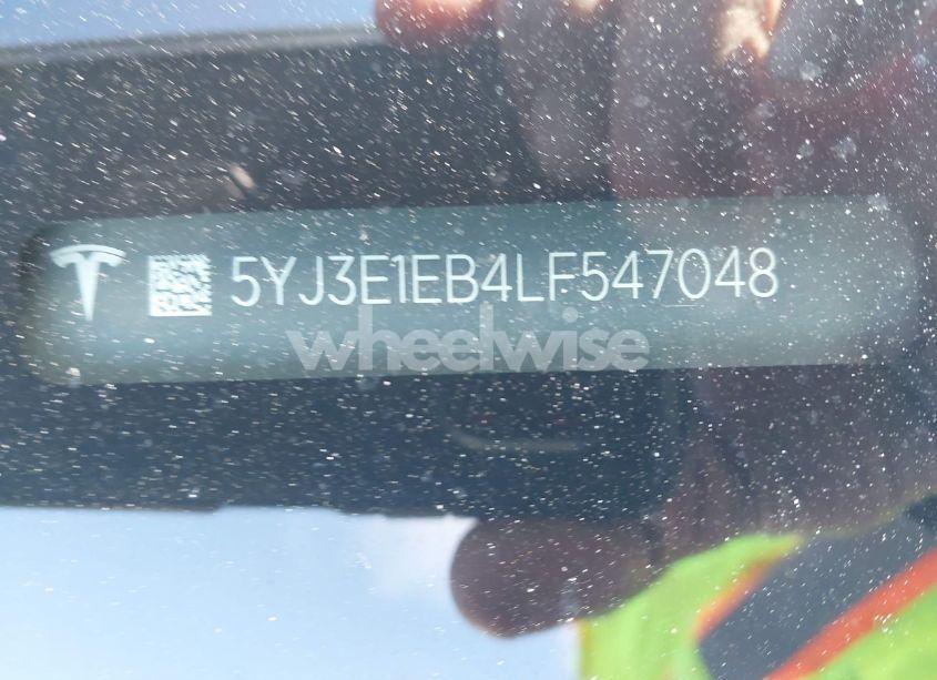 Photo 9 of 2020 Tesla Model 3 LONG RANGE DUAL MOTOR ALL-WHEEL DRIVE (VIN 5YJ3E1EB4LF547048)