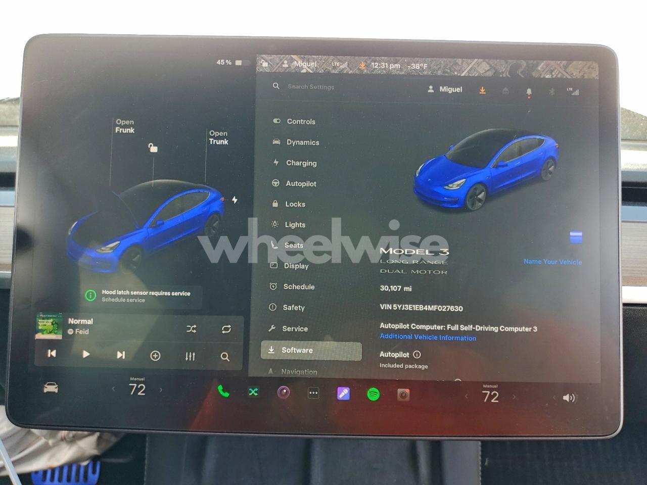 Photo 9 of 2021 TESLA MODEL 3 (VIN 5YJ3E1EB4MF027630)