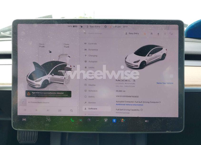 Photo 18 of 2022 Tesla Model 3 LONG RANGE DUAL MOTOR ALL-WHEEL DRIVE (VIN 5YJ3E1EB4NF183832)