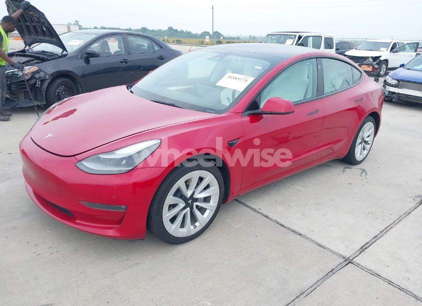 Photo 2 of 2022 Tesla Model 3 LONG RANGE DUAL MOTOR ALL-WHEEL DRIVE (VIN 5YJ3E1EB5NF171270)
