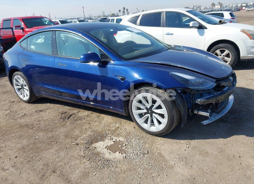 2022 Tesla Model 3 LONG RANGE DUAL MOTOR ALL-WHEEL DRIVE (VIN 5YJ3E1EB5NF204705) main photo