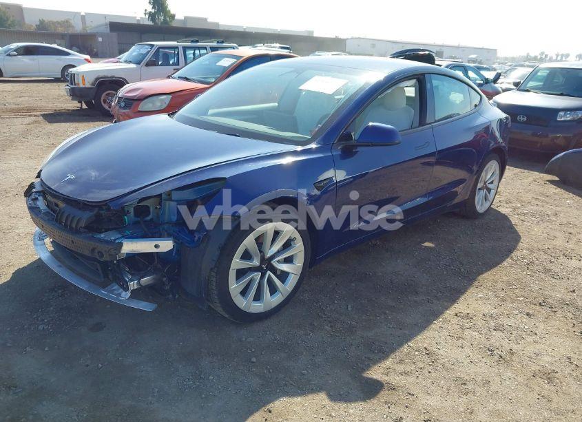 Photo 2 of 2022 Tesla Model 3 LONG RANGE DUAL MOTOR ALL-WHEEL DRIVE (VIN 5YJ3E1EB5NF204705)