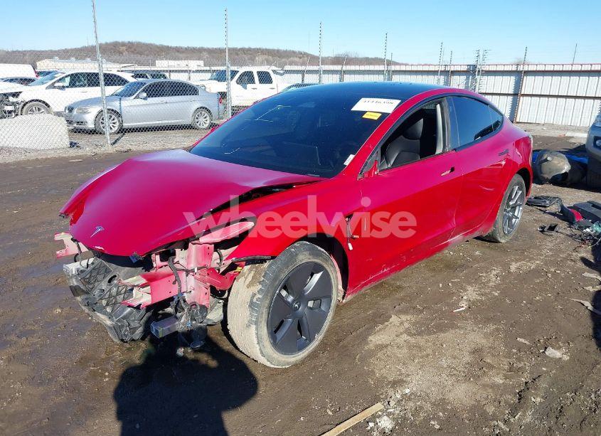 Photo 2 of 2022 Tesla Model 3 LONG RANGE DUAL MOTOR ALL-WHEEL DRIVE (VIN 5YJ3E1EB5NF322320)