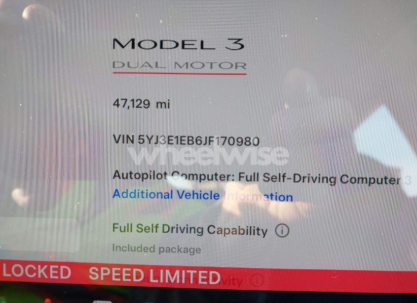 Photo 15 of 2018 Tesla Model 3 LONG RANGE/PERFORMANCE (VIN 5YJ3E1EB6JF170980)