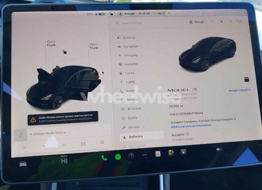 Photo 7 of 2020 Tesla Model 3 LONG RANGE DUAL MOTOR ALL-WHEEL DRIVE (VIN 5YJ3E1EB6LF710444)