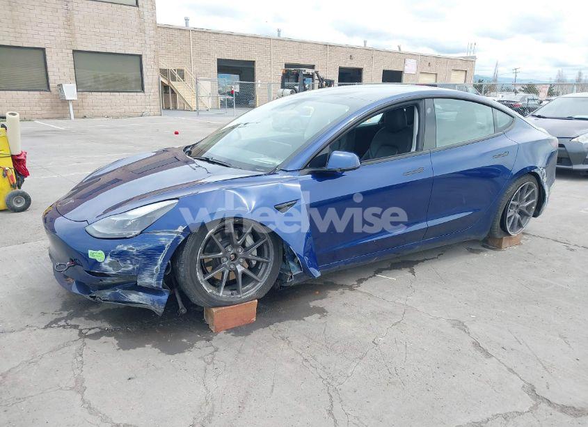Photo 2 of 2021 Tesla Model 3 LONG RANGE DUAL MOTOR ALL-WHEEL DRIVE (VIN 5YJ3E1EB6MF878411)