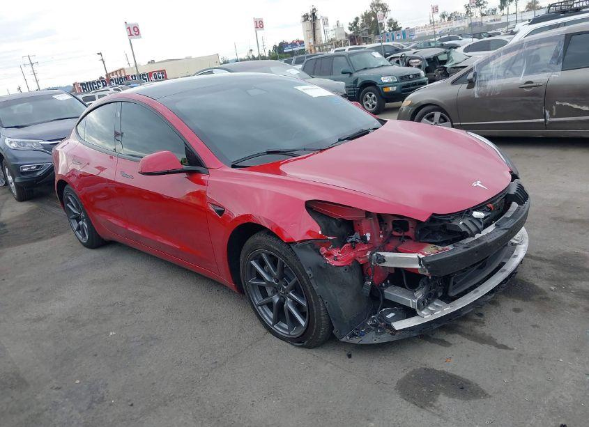 2022 Tesla Model 3 LONG RANGE DUAL MOTOR ALL-WHEEL DRIVE (VIN 5YJ3E1EB6NF138729) main photo