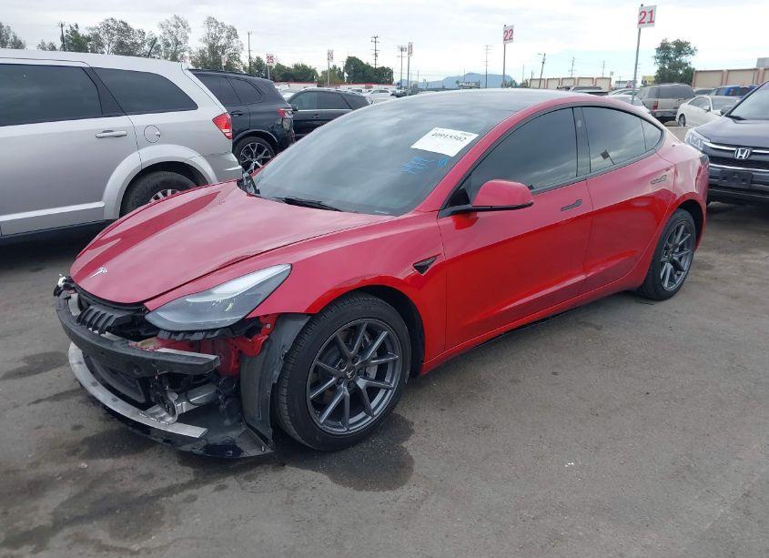 Photo 2 of 2022 Tesla Model 3 LONG RANGE DUAL MOTOR ALL-WHEEL DRIVE (VIN 5YJ3E1EB6NF138729)