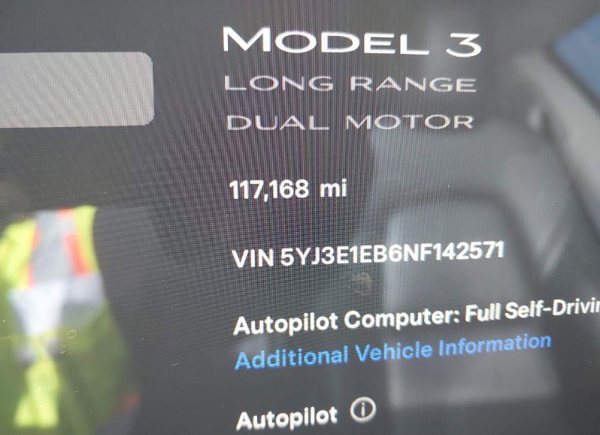 Photo 16 of 2022 Tesla Model 3 (VIN 5YJ3E1EB6NF142571)