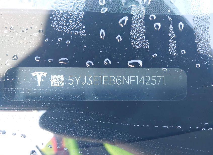 Photo 9 of 2022 Tesla Model 3 (VIN 5YJ3E1EB6NF142571)