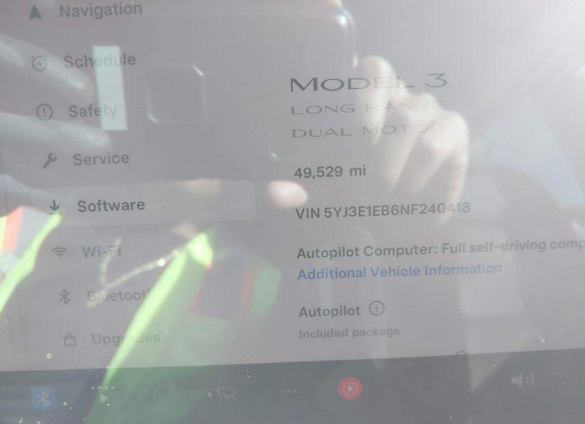 Photo 14 of 2022 Tesla Model 3 LONG RANGE DUAL MOTOR ALL-WHEEL DRIVE (VIN 5YJ3E1EB6NF240418)