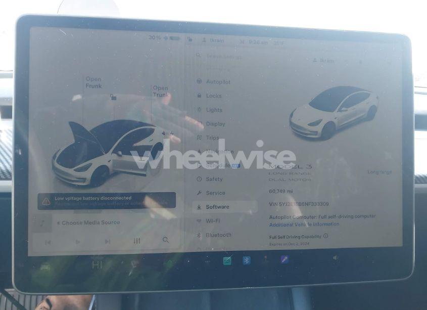 Photo 17 of 2022 Tesla Model 3 LONG RANGE DUAL MOTOR ALL-WHEEL DRIVE (VIN 5YJ3E1EB6NF333309)