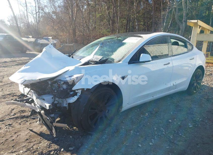 Photo 2 of 2022 Tesla Model 3 LONG RANGE DUAL MOTOR ALL-WHEEL DRIVE (VIN 5YJ3E1EB6NF333309)