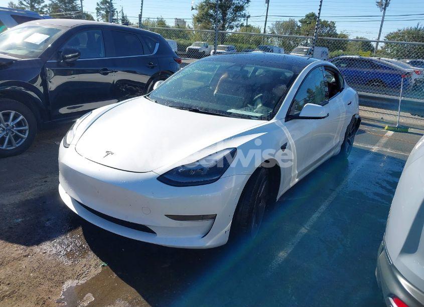 Photo 2 of 2021 Tesla Model 3 LONG RANGE DUAL MOTOR ALL-WHEEL DRIVE (VIN 5YJ3E1EB7MF974757)