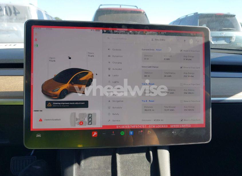 Photo 7 of 2021 Tesla Model 3 LONG RANGE DUAL MOTOR ALL-WHEEL DRIVE (VIN 5YJ3E1EB7MF974757)