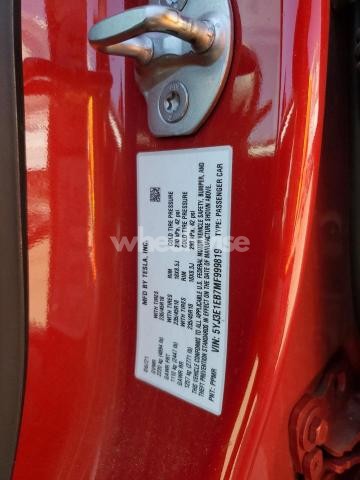 Photo 3 of 2021 TESLA MODEL 3 N/A (VIN 5YJ3E1EB7MF999819)