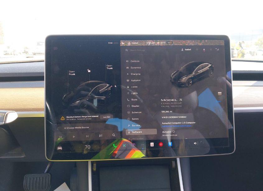 Photo 18 of 2019 Tesla Model 3 LONG RANGE/PERFORMANCE (VIN 5YJ3E1EB8KF208842)