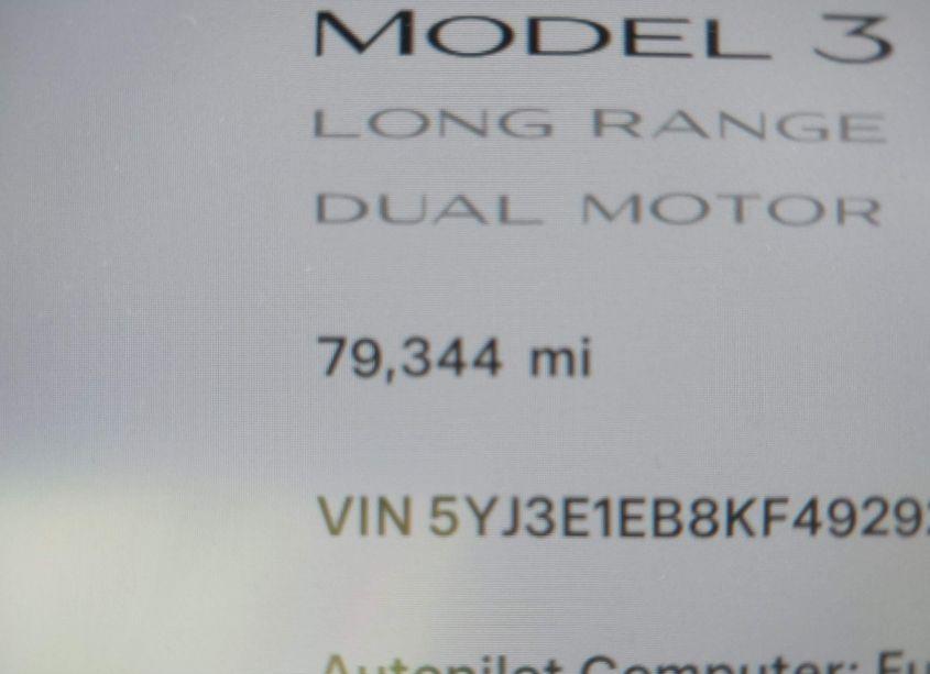 Photo 15 of 2019 Tesla Model 3 LONG RANGE/PERFORMANCE (VIN 5YJ3E1EB8KF492926)
