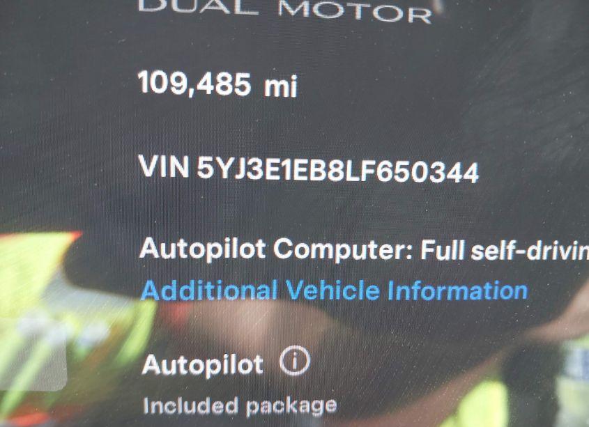 Photo 9 of 2020 Tesla Model 3 LONG RANGE DUAL MOTOR ALL-WHEEL DRIVE (VIN 5YJ3E1EB8LF650344)