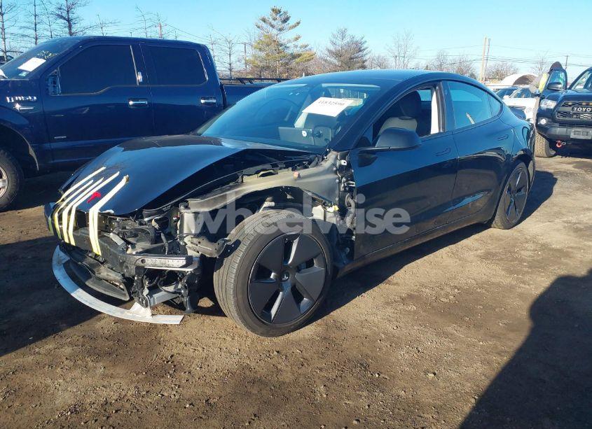Photo 2 of 2021 Tesla Model 3 LONG RANGE DUAL MOTOR ALL-WHEEL DRIVE (VIN 5YJ3E1EB8MF855227)