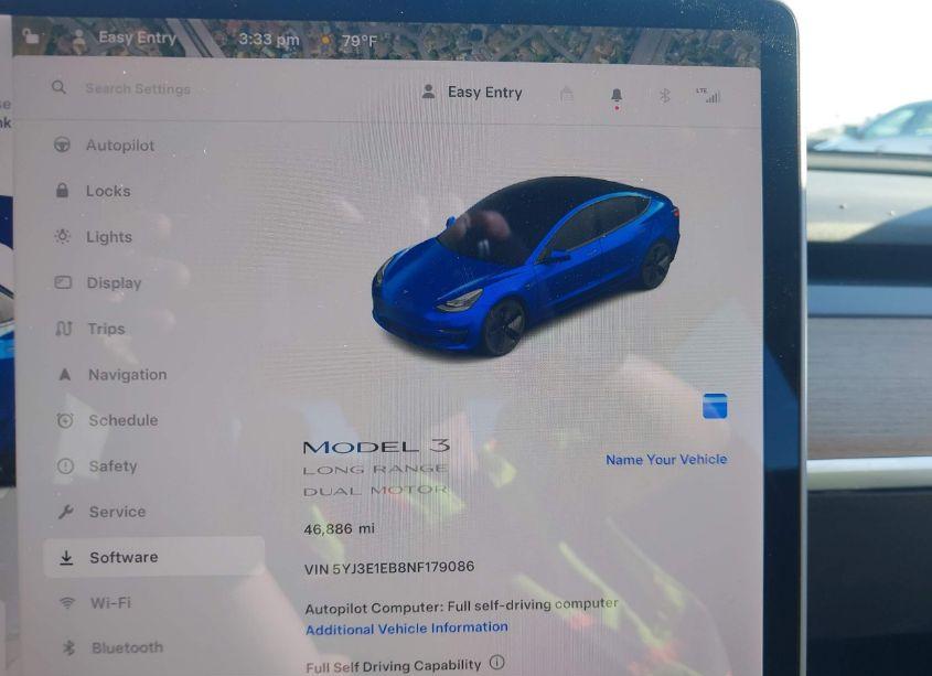 Photo 7 of 2022 Tesla Model 3 LONG RANGE DUAL MOTOR ALL-WHEEL DRIVE (VIN 5YJ3E1EB8NF179086)