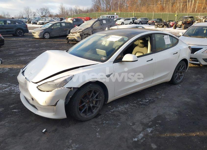 Photo 2 of 2022 Tesla Model 3 LONG RANGE DUAL MOTOR ALL-WHEEL DRIVE (VIN 5YJ3E1EB8NF183736)