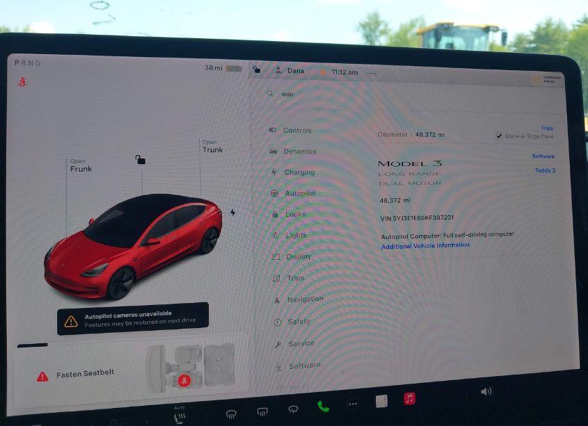 Photo 7 of 2019 Tesla Model 3 LONG RANGE/PERFORMANCE (VIN 5YJ3E1EB9KF387201)