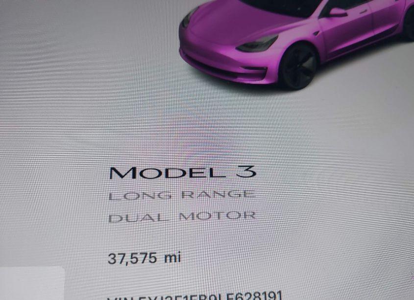 Photo 15 of 2020 Tesla Model 3 LONG RANGE DUAL MOTOR ALL-WHEEL DRIVE (VIN 5YJ3E1EB9LF628191)