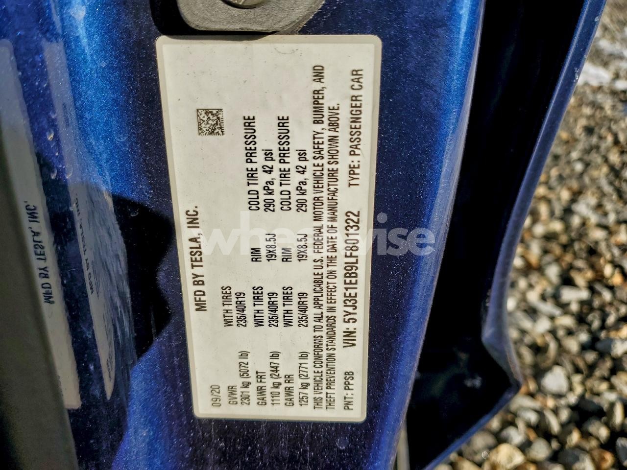 Photo 13 of 2020 TESLA MODEL 3 (VIN 5YJ3E1EB9LF801322)