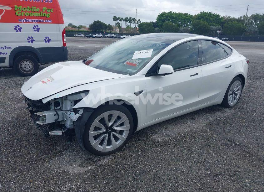 Photo 2 of 2021 Tesla Model 3 LONG RANGE DUAL MOTOR ALL-WHEEL DRIVE (VIN 5YJ3E1EB9MF034251)