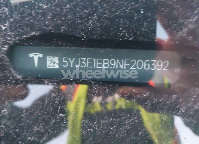 Photo 9 of 2022 Tesla Model 3 LONG RANGE DUAL MOTOR ALL-WHEEL DRIVE (VIN 5YJ3E1EB9NF206392)