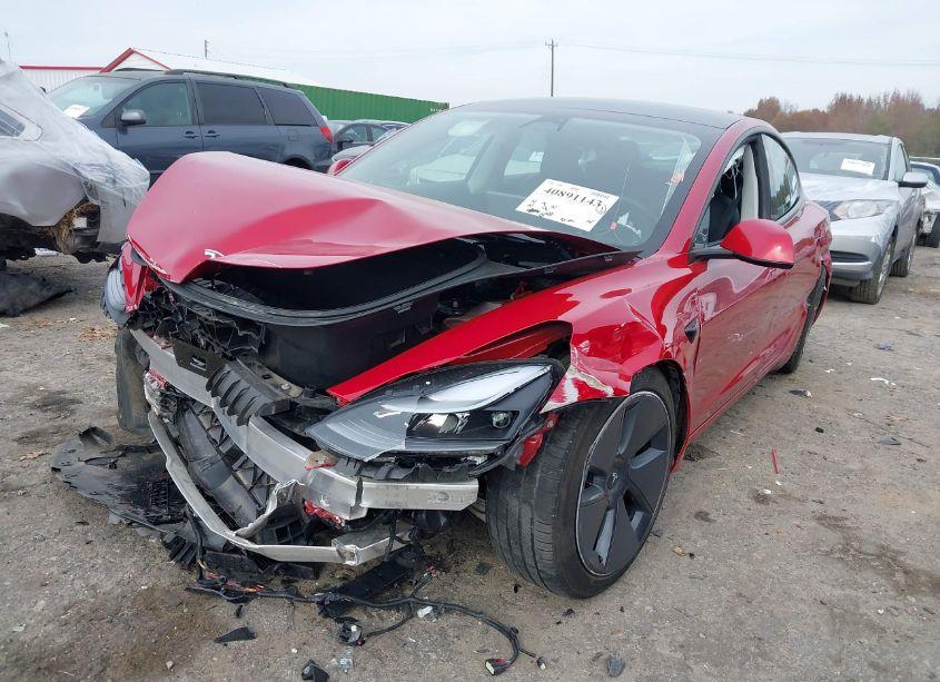 Photo 2 of 2022 Tesla Model 3 LONG RANGE DUAL MOTOR ALL-WHEEL DRIVE (VIN 5YJ3E1EB9NF227274)