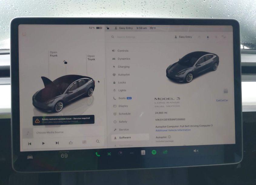 Photo 17 of 2022 Tesla Model 3 LONG RANGE DUAL MOTOR ALL-WHEEL DRIVE (VIN 5YJ3E1EB9NF338892)