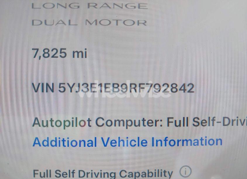 Photo 9 of 2024 Tesla Model 3 LONG RANGE DUAL MOTOR ALL-WHEEL DRIVE (VIN 5YJ3E1EB9RF792842)